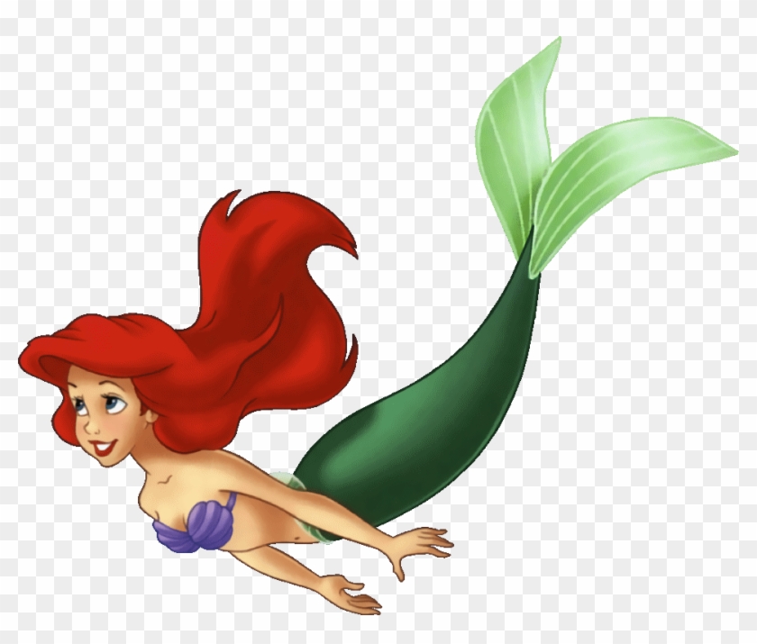 962 X 774 6 - Ariel The Little Mermaid Swimming Clipart