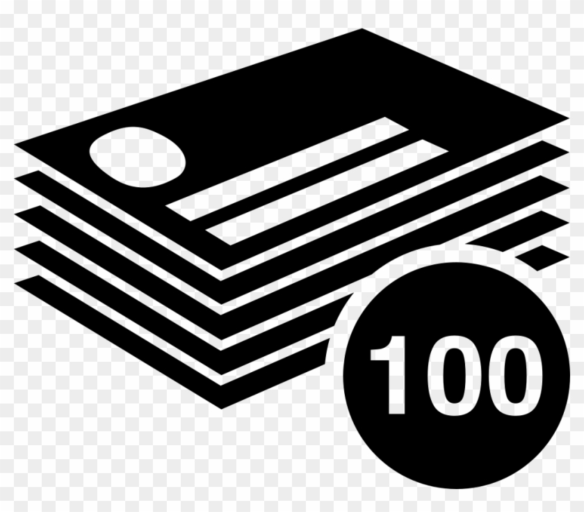 100 Business Cards Stack Comments - Card Print Png Icons Clipart