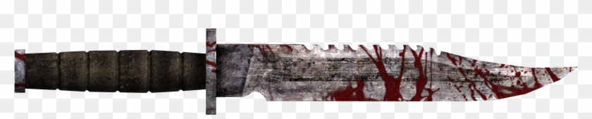 Bloody Combat Knife " - Combat Knife Clipart #201928