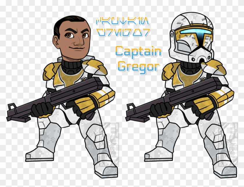 Gregor, Made As An Example For My Clone Trooper Ych - Assault Rifle Clipart