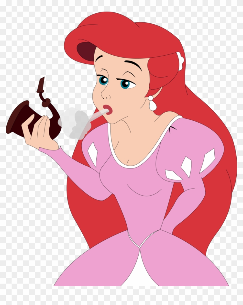 Custom Ariel Vector The Pipe By Sayurixsama - Ariel Little Mermaid Smoking Clipart
