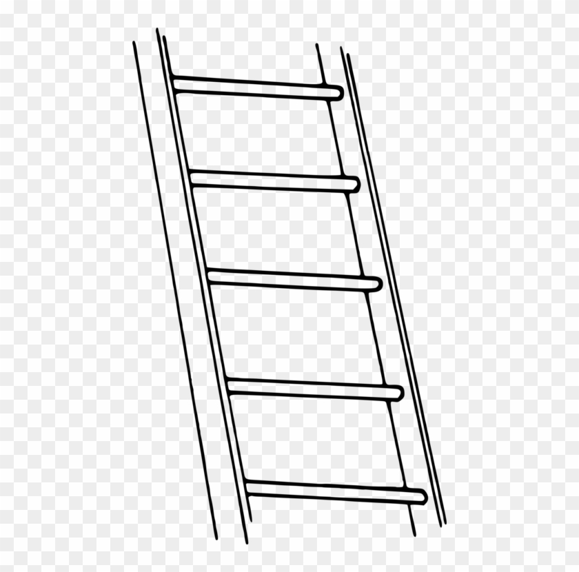 Drawing Ladder Logic Computer Icons Diagram - Ladder Clip Art Black And White - Png Download
