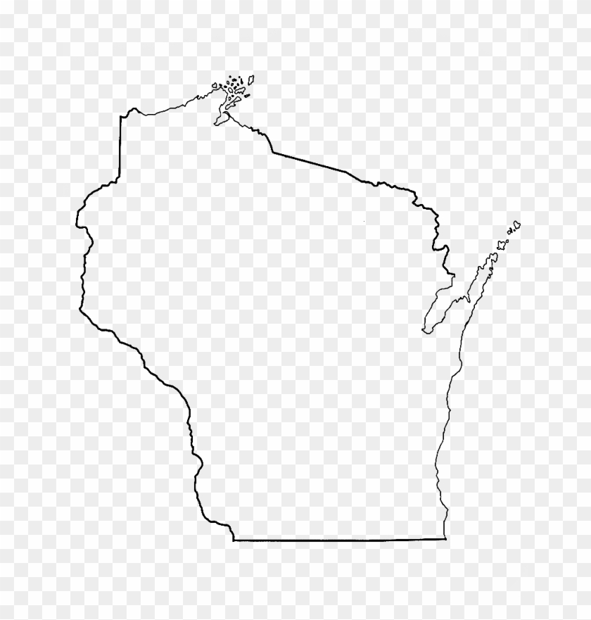 Wi Outline - Wisconsin Clipart