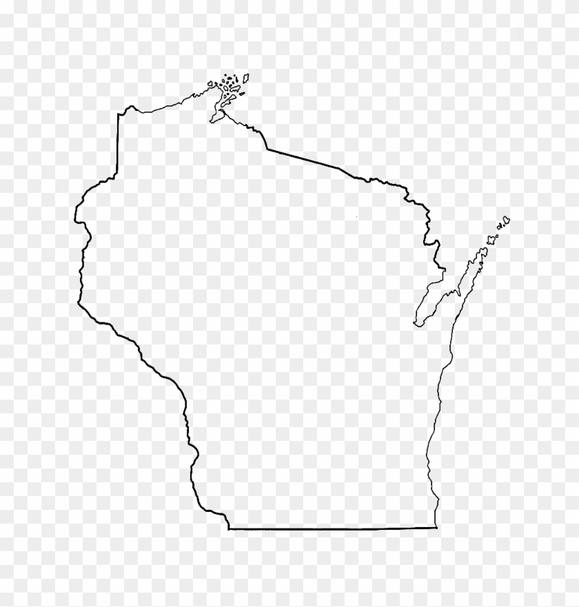 Wi Outline - Wisconsin Clipart #202820