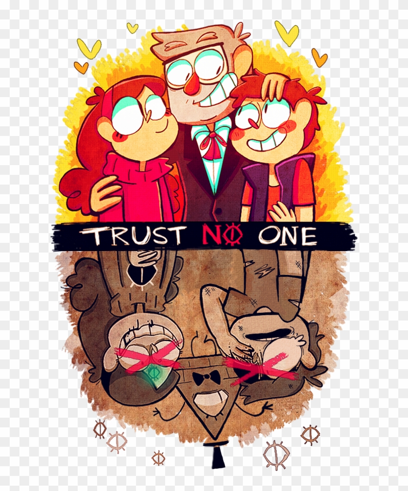 1 Trust No One Mabel Pines Dipper Pines Grunkle Stan - Trust You Trust No One Gravity Falls Clipart #202910