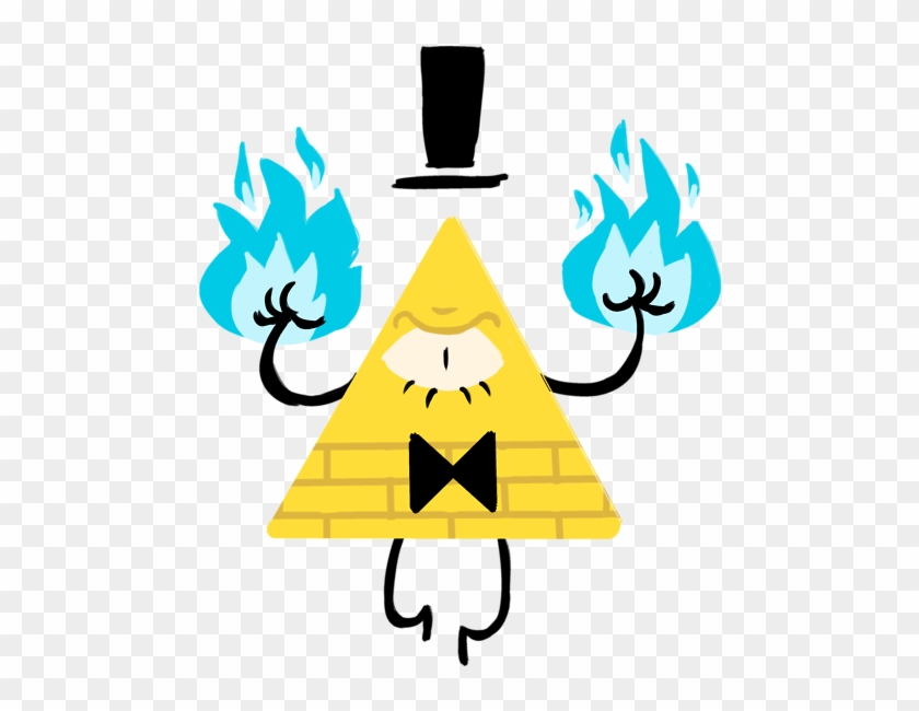 Hi, I'm Mason And I Really Fucking Love Bill Cipher - Bill Cipher Blue Fire Clipart