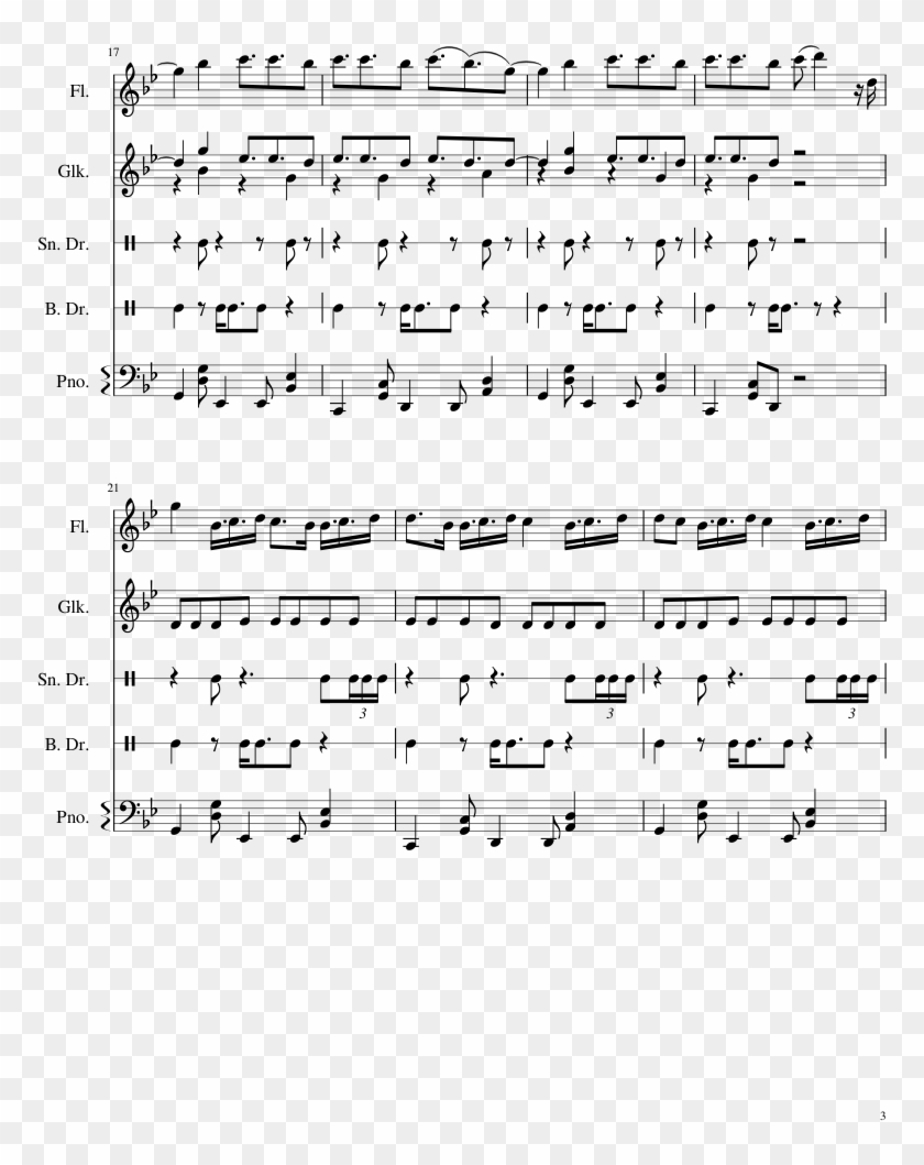 Mad Hatter Sheet Music Composed By @me 3 Of 12 Pages - Melanie Martinez Songs Flute Clipart