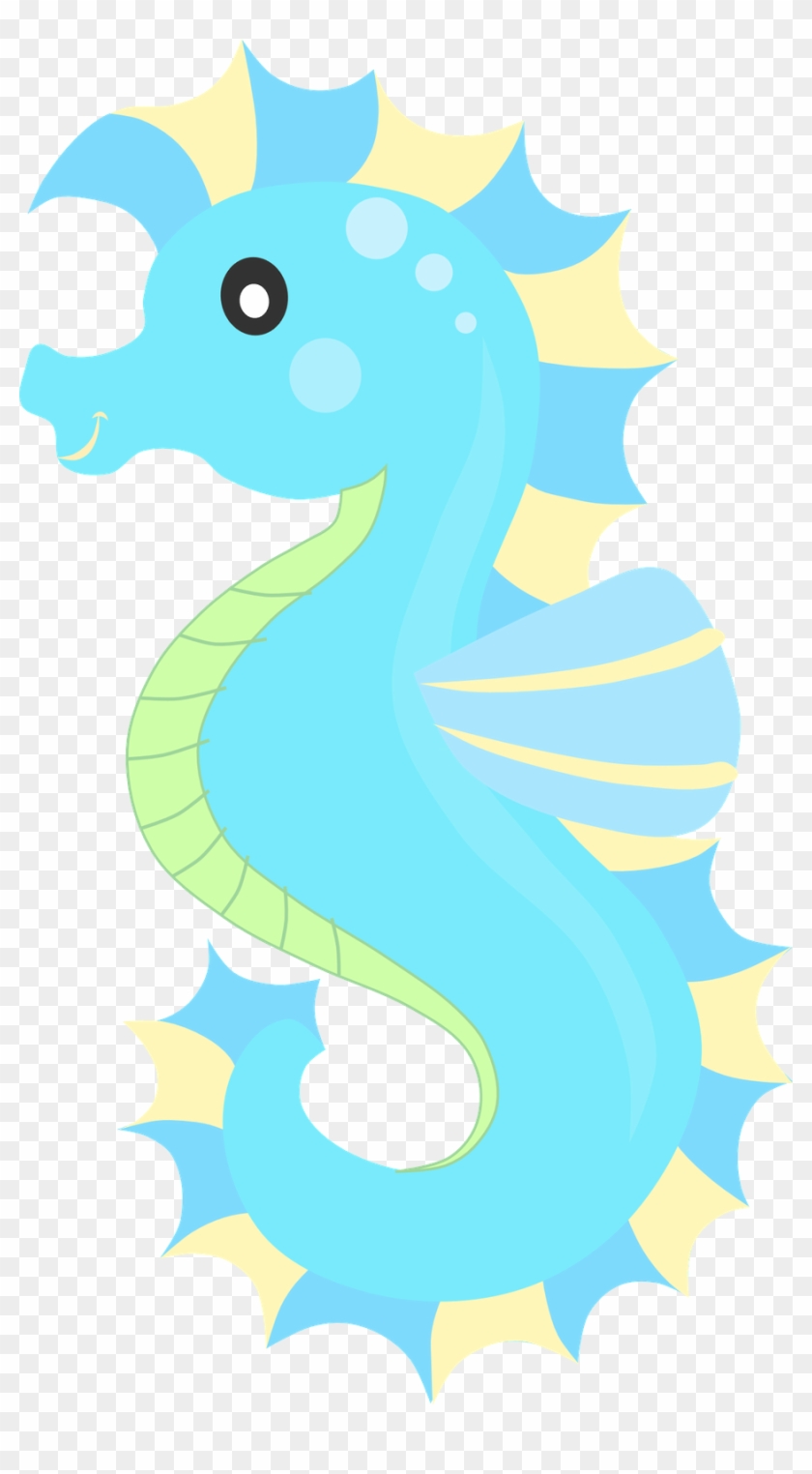 Clip Black And White Library Ariel Clipart Seahorse - Animais Do Fundo Do Mar Png Transparent Png #203178