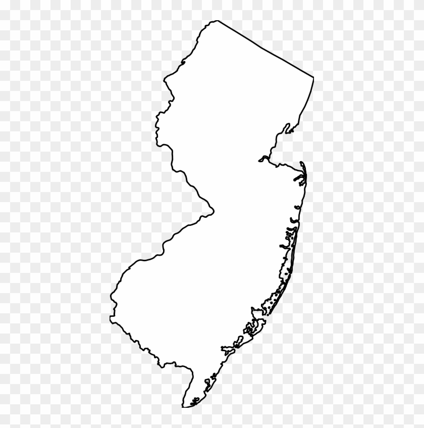 New Jersey Outline Map - New Jersey Colony Map Outline Clipart #203419
