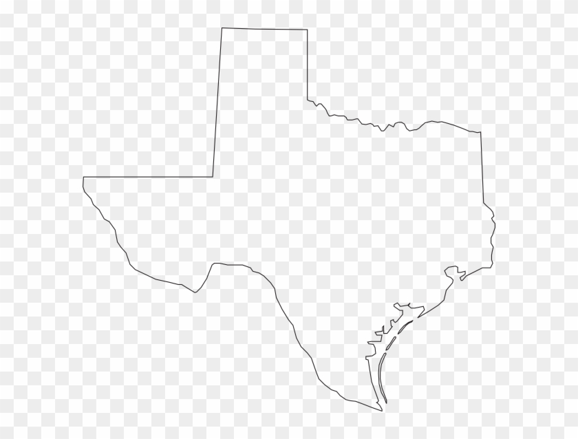 Small - Texas State Outline Png Clipart