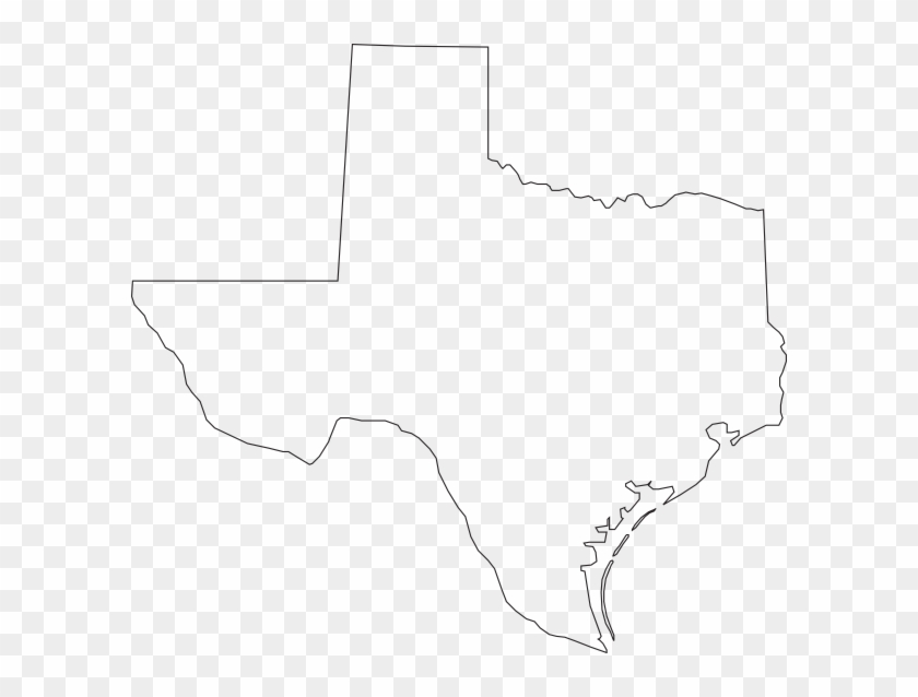 Small - Texas State Outline Png Clipart #203443