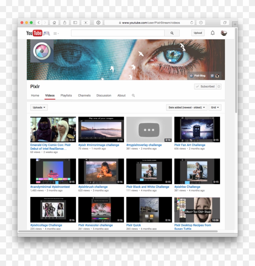 Free Downloadable Youtube Banner Template For Pixlr - Youtube Page Template Clipart #203467