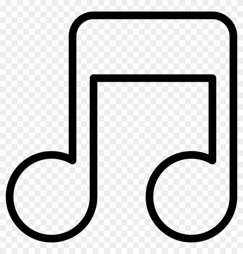 Png File Svg - Music Note Outline Png Clipart