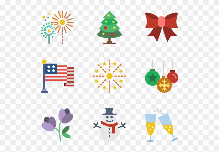 Holiday Calendar Icons Clipart