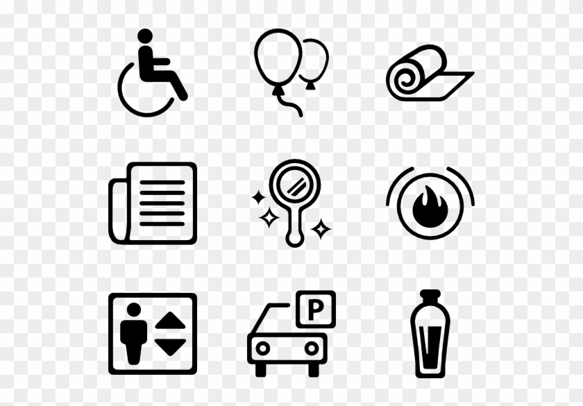 Amenities Outline - Someone In A Wheelchair Clipart #204250