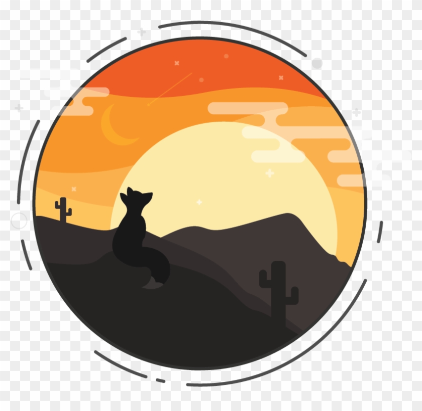Activeden Sunset - Illustration Clipart