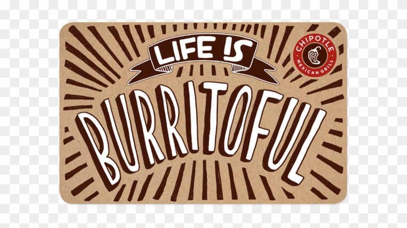 Chipotle Mexican Grill Gift Card - Chipotle Gift Card Clipart #204475