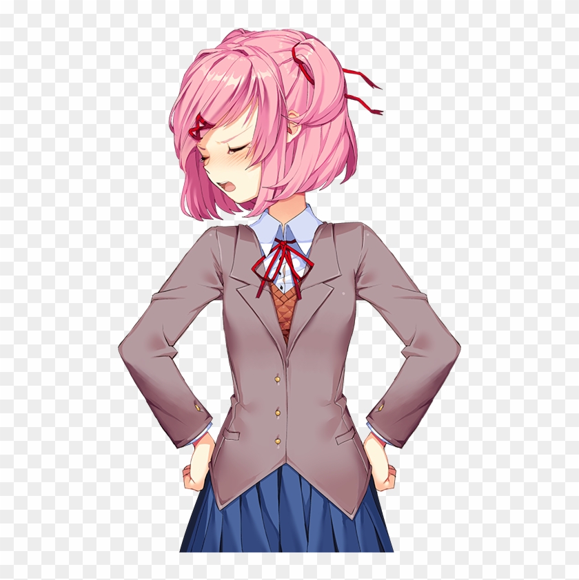 Natsuki Png - Doki Doki Literature Club Natsuki Cute Clipart