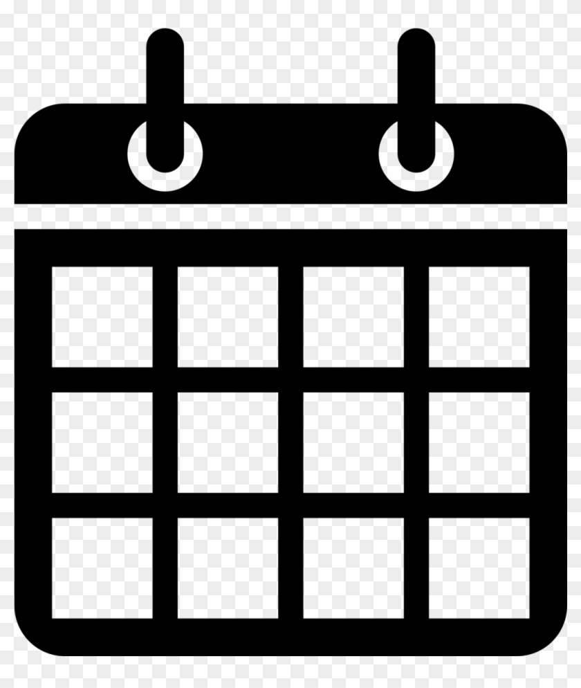 Holiday Closings - Black And White Calendar Clipart