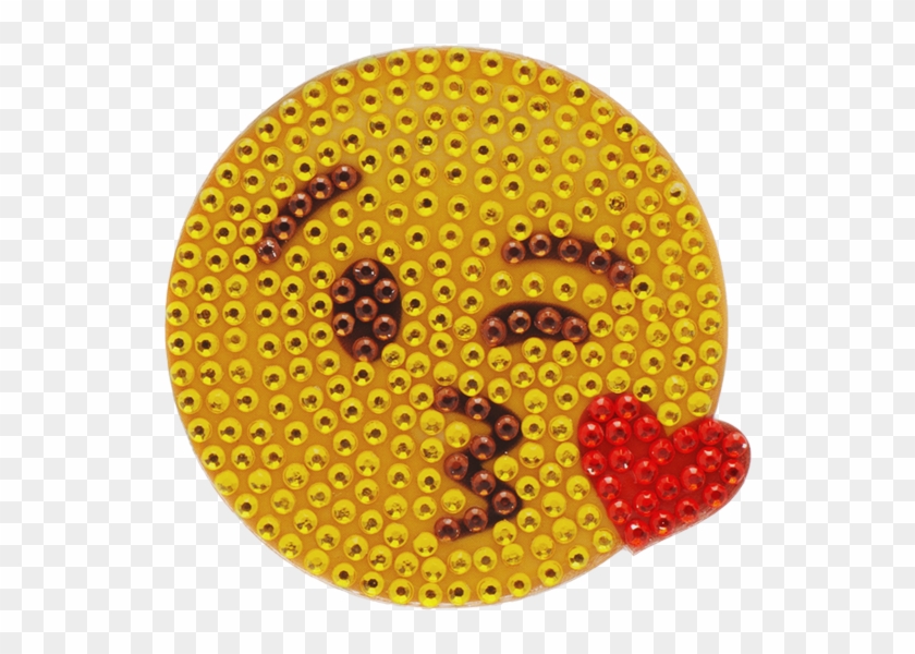 Kissing Face Emoji Stickerbeans - Circle Clipart #205423