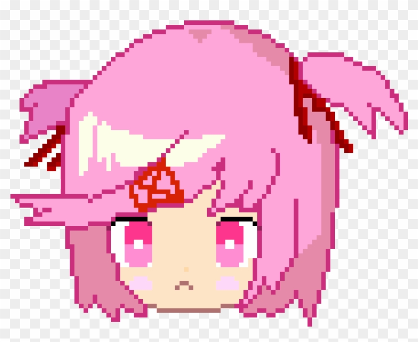 Natsuki > - < - Natsuki Pixel Art Minecraft Clipart