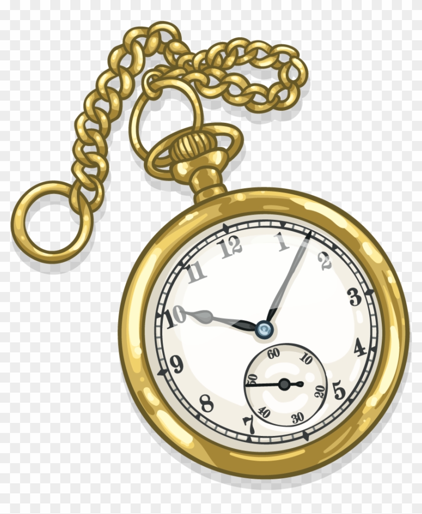 The Wallabee Express - Gold Pocket Watch Transparent Clipart