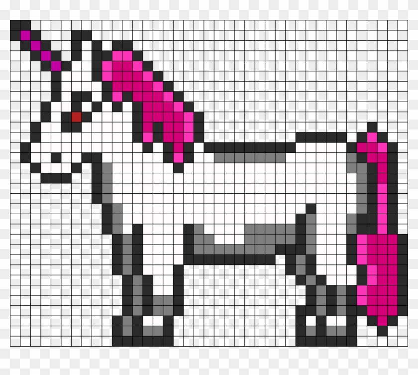 Terraria Unicorn Perler Bead Pattern / Bead Sprite - Mini Unicorn Perler Bead Pattern Clipart #205691