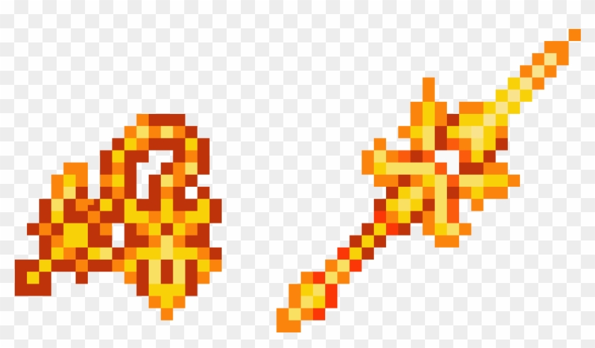 Terraria Solar Weapons - Pixel Art Armas Terraria Clipart