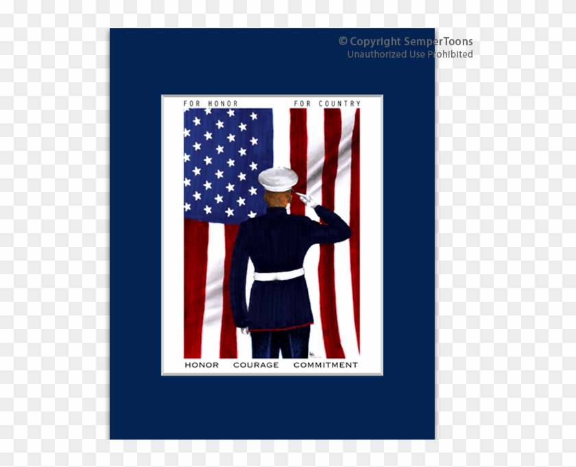 Marine Saluting Flag Clipart #205763
