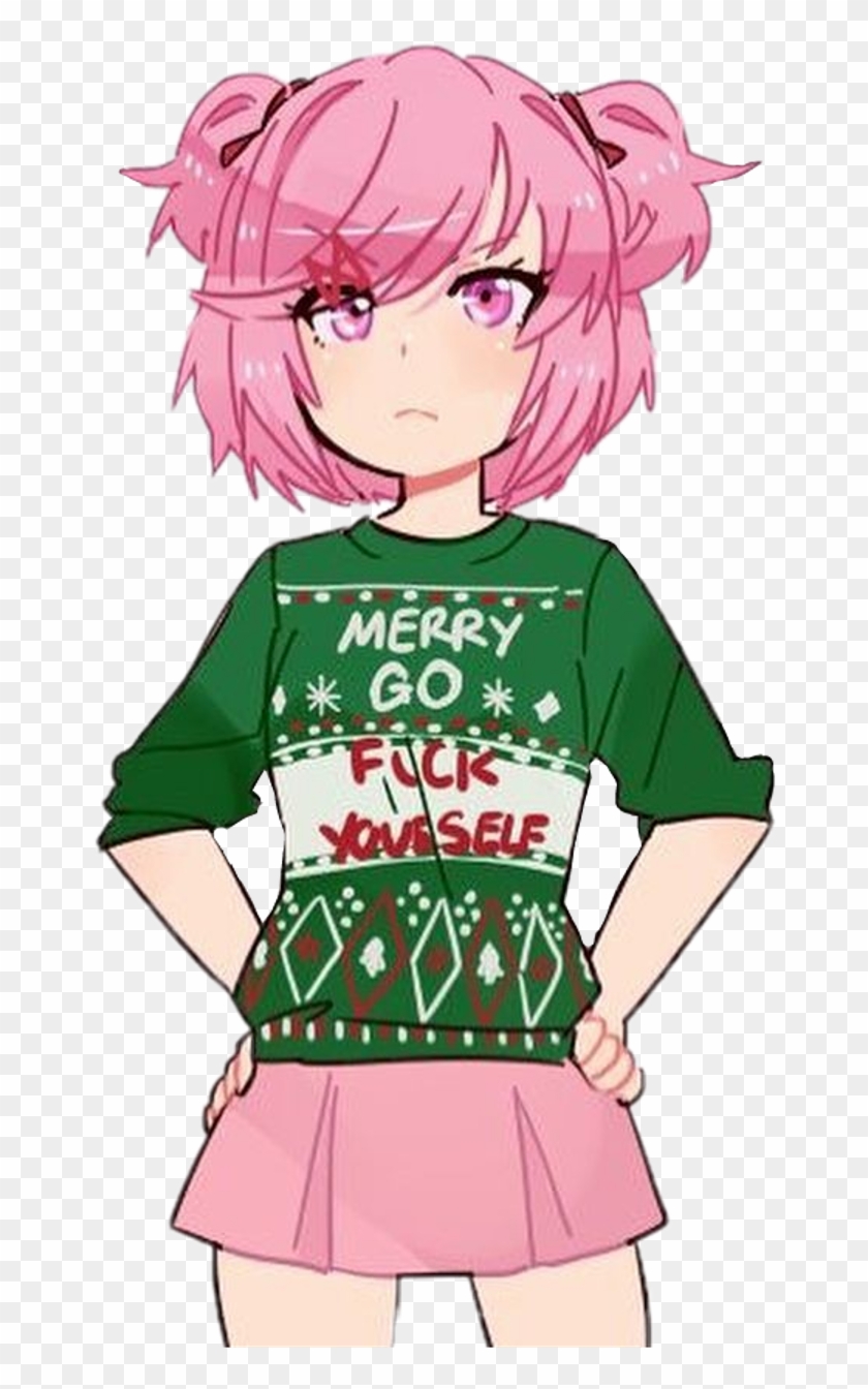 Natsuki Sticker - Doki Doki Literature Club Natsuki Fanart Clipart