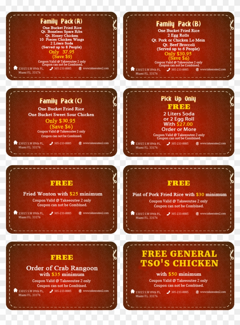Welcome, Online Chinese Food Menu, Takee Outee Chinese - Pattern Clipart