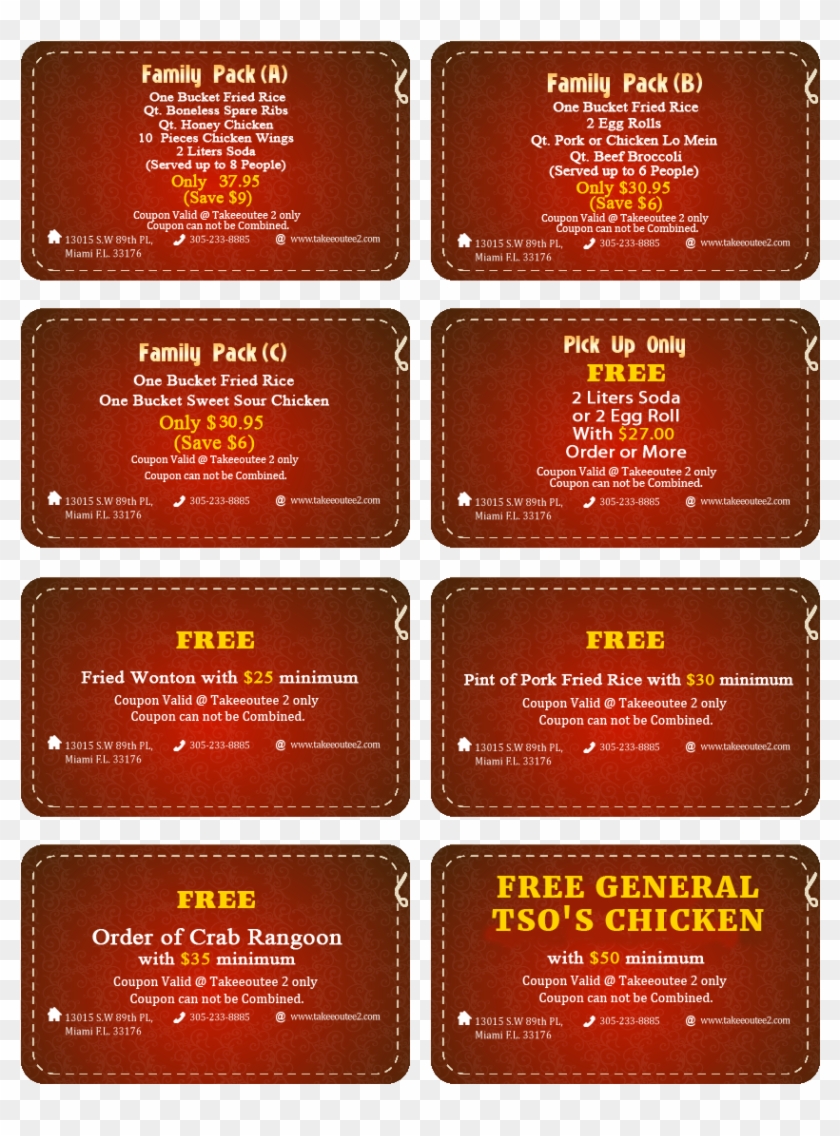 Welcome, Online Chinese Food Menu, Takee Outee Chinese - Pattern Clipart #206148