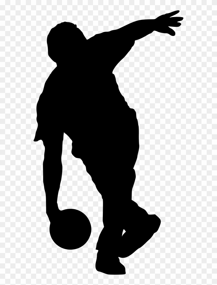 Png File Size - Tenpin Bowling Silhouette Png Clipart #206212