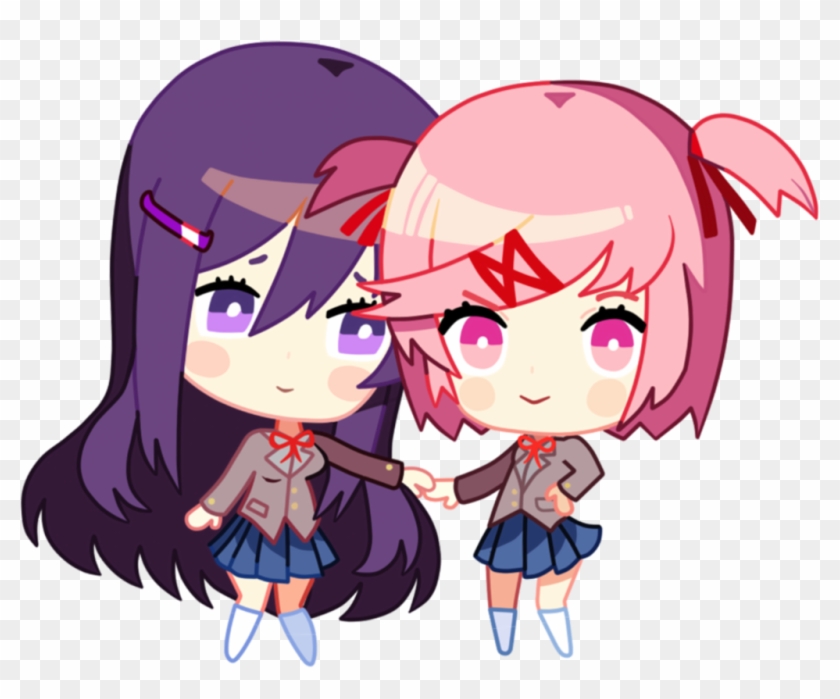 Ddlc Sticker - Natsuki And Yuri Ddlc Clipart