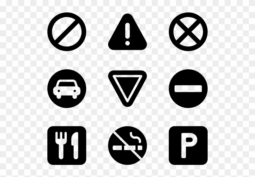 600 X 564 5 - Traffic Sign Icon Png Clipart #207504