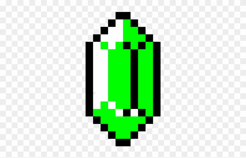 The Legend Of Zelda Clipart Rupee - Zelda Rupee Pixel - Png Download
