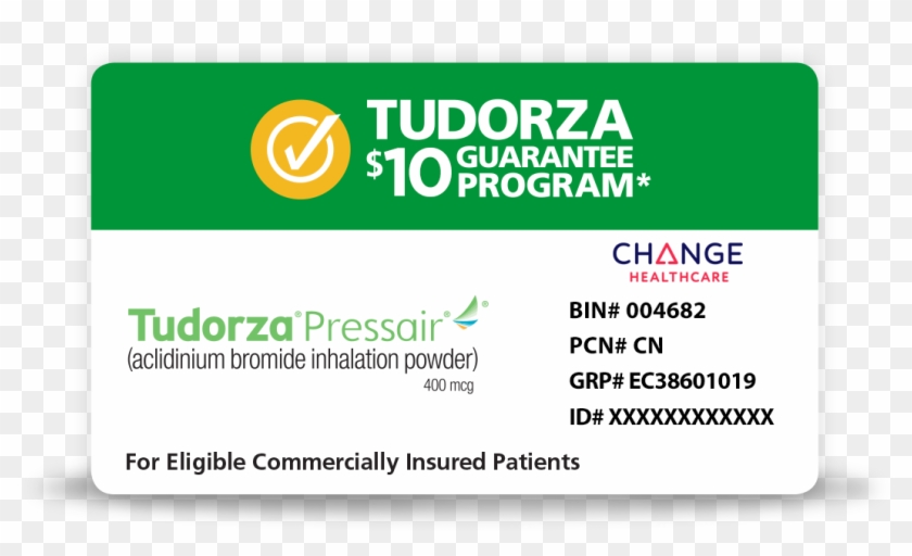 Tudorza Pressair Savings Card Coupon - Sign Clipart
