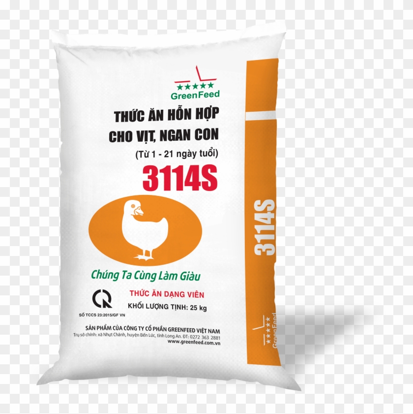 Mixed Feed For Duckling, Young Goose 3114s - Throw Pillow Clipart