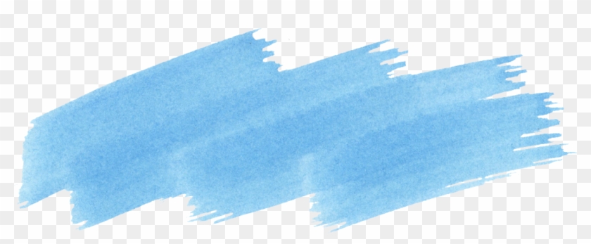 Blue Brush Stroke Png - Акварельные Мазки Пнг Clipart