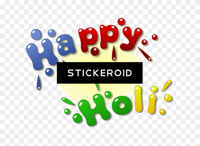 Happy Holi Text - Happy Holi Png Clipart