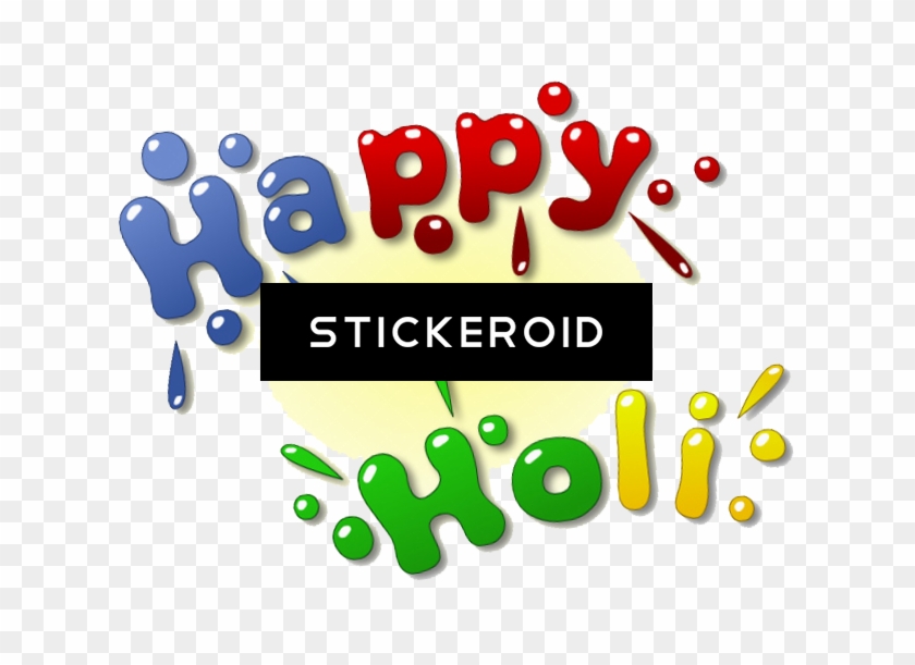 Happy Holi Text - Happy Holi Png Clipart #207928