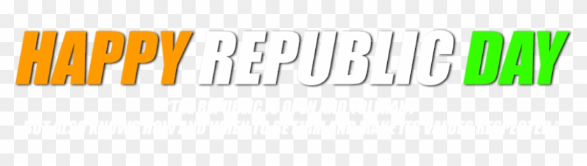 Happy Monday Png Hd - Republic Day Png Text Clipart #208153