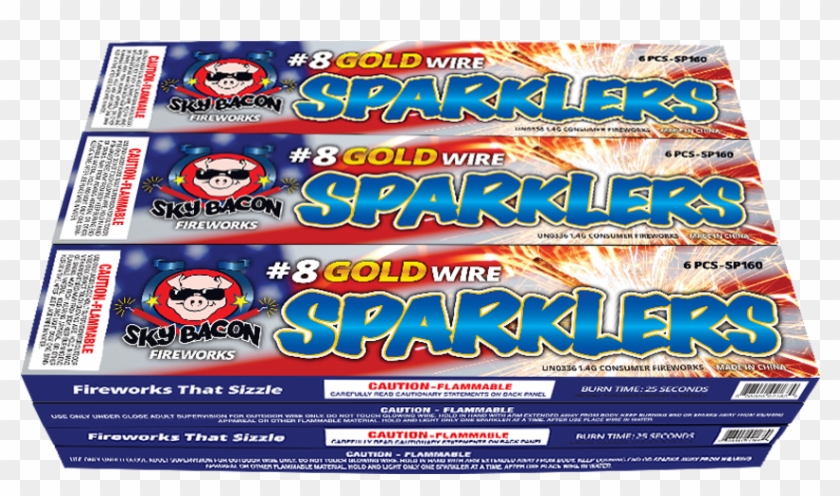 #8 Gold Sparklers Wire - Art Paper Clipart #208200