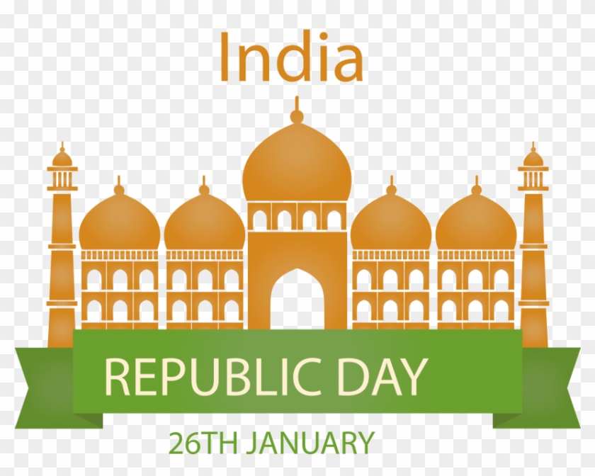 India Republic Day Taj Mahal Vector Png - Republic Day India 2019 Clipart #208743