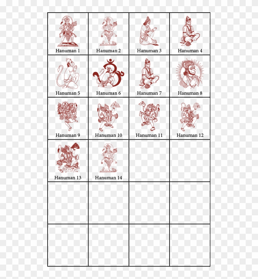 Hanuman Symbols For Indian Wedding Cards - Shadi Card Clipart