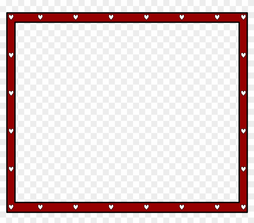 This Free Icons Png Design Of Border Redblack-hearts4x3 Clipart #209356