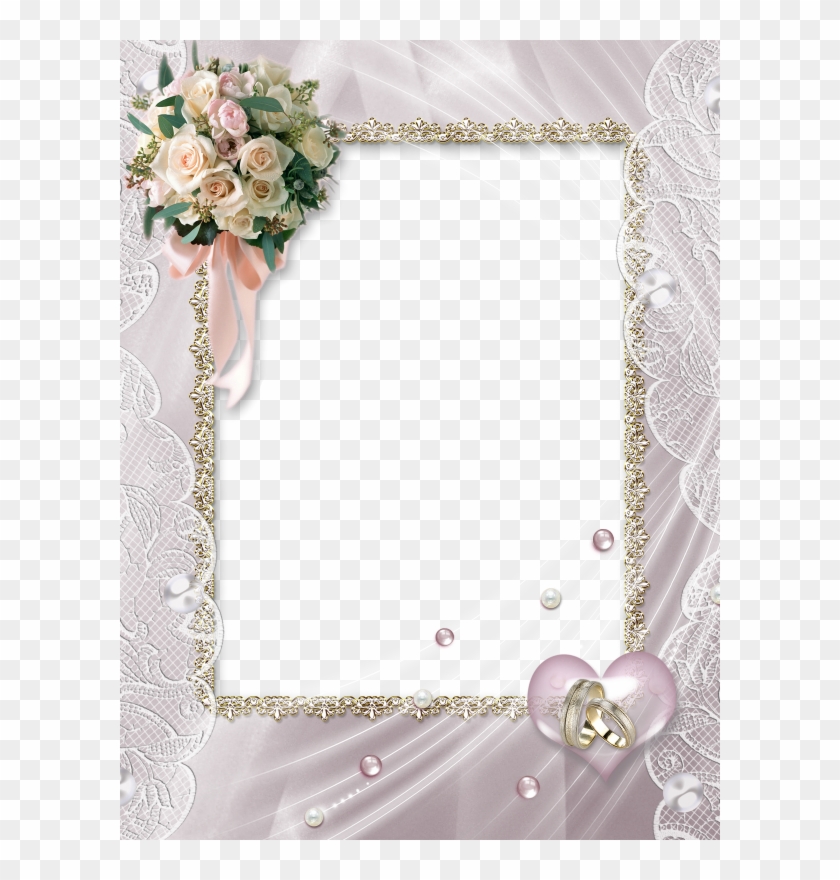 Beautiful Soft Wedding Photo Frame - Christmas Angel Border Clip Art - Png Download #209620