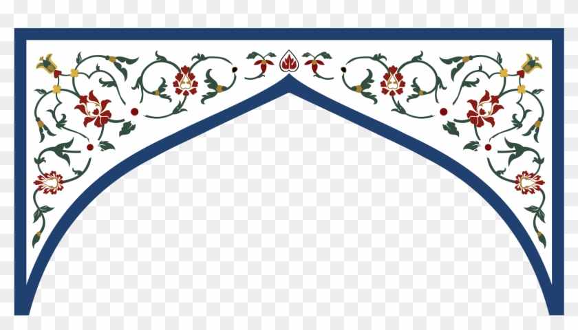 Taj Mahal Main Marble Spandrel - Motif Clipart #209843