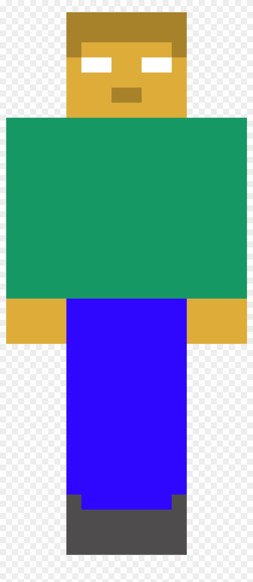 Herobrine - Electric Blue Clipart #2000033