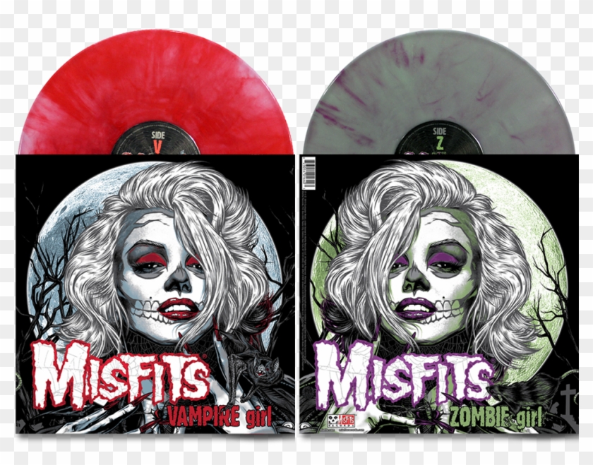Misfits “vampire Girl / Zombie Girl” Exclusive Vinyl - Misfits Vampire Girl Clipart #2000187